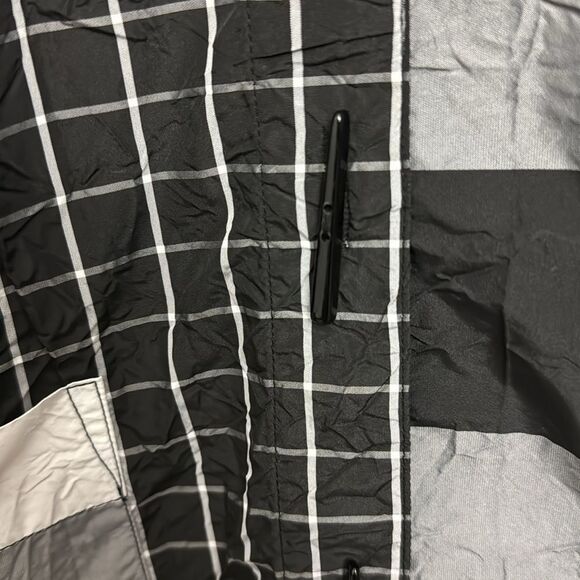 Ali Miles Black and White Check Print Long Sleeve Button Down Blouse size M - Picture 3 of 11